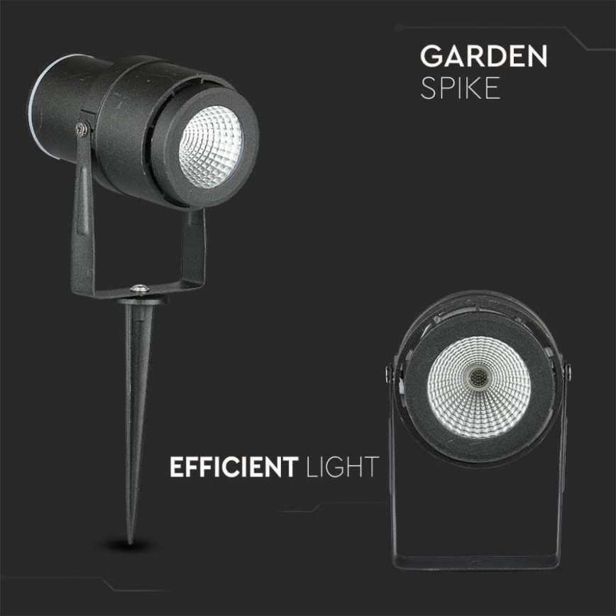 Candeeiro exterior LED LED/12W/100-240V IP65 4000K preto