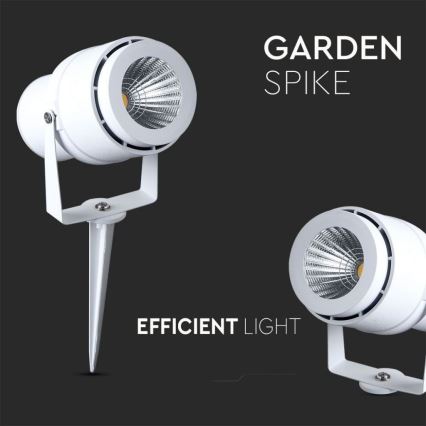 Candeeiro exterior LED LED/12W/110-240V IP65 3000K branco