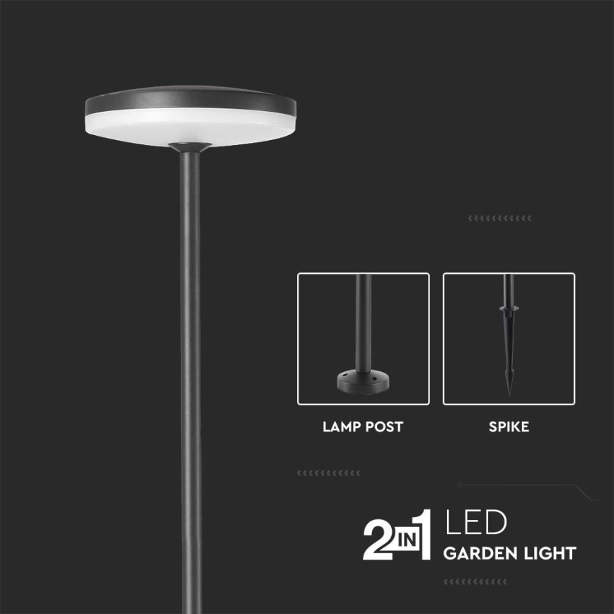 Candeeiro exterior LED LED/12W/230V 3000K IP65 antracite