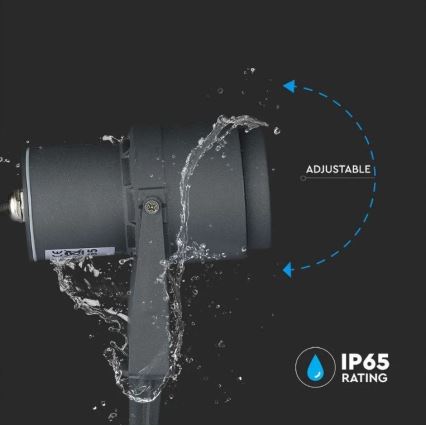 Candeeiro exterior LED LED/12W/230V 4000K antracite IP65