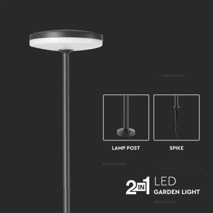 Candeeiro exterior LED LED/12W/230V 4000K IP65 antracite