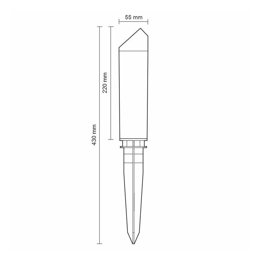 Candeeiro exterior LED LED/3W/230V 2800K IP65