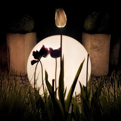 Luminária exterior LED RGBW dimerizável GLOBO 1xE27/9W/230V 2700-6500K Ø 60 cm IP44 Wi-Fi