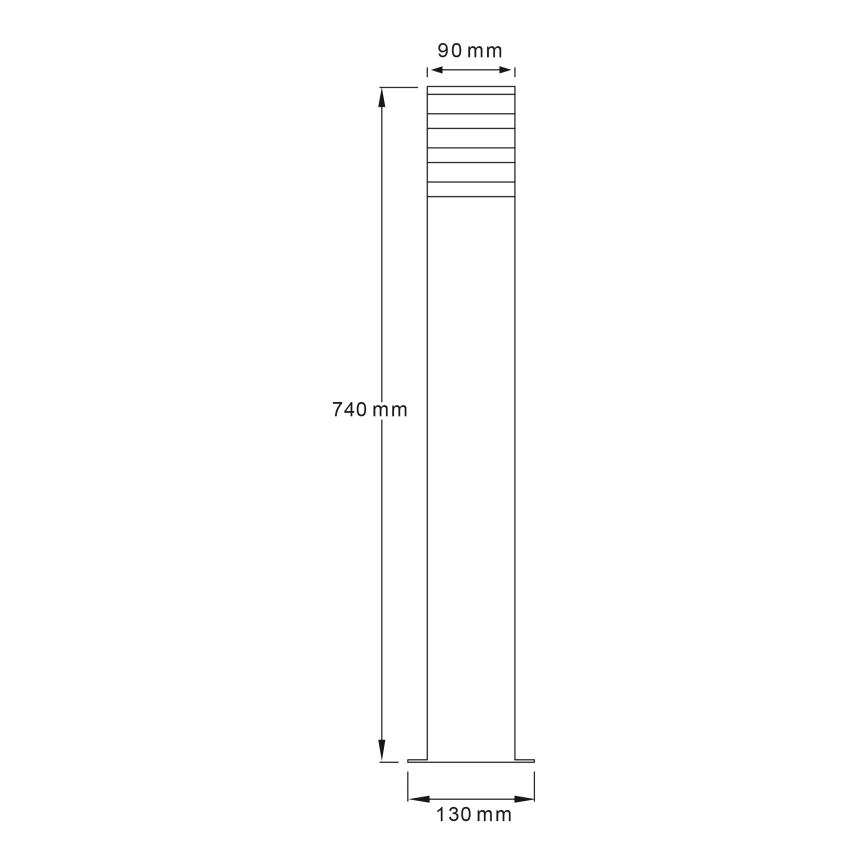 Lâmpada LED RGBW dimerizável para exterior TEKSAS 1xE27/12W/230V 2700-6500K 74 cm IP44 antracite
