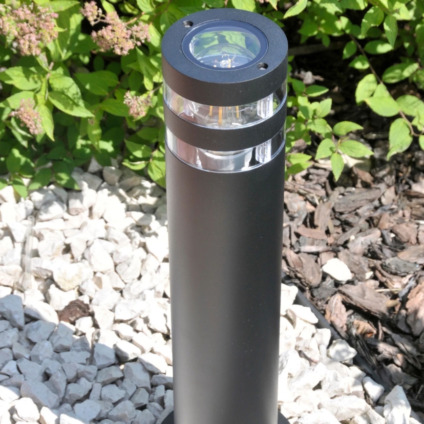 Candeeiro exterior RINO 1xE27/12W/230V IP54 74 cm preto