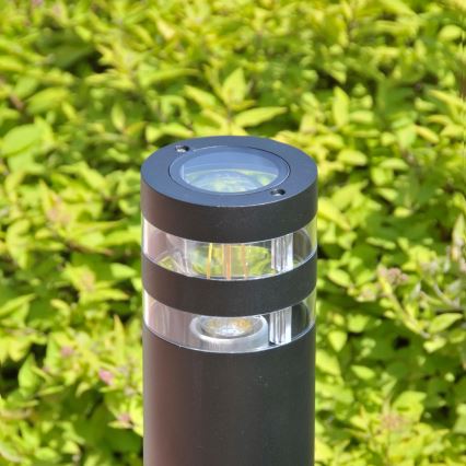 Candeeiro exterior RINO 1xE27/12W/230V IP54 74 cm preto