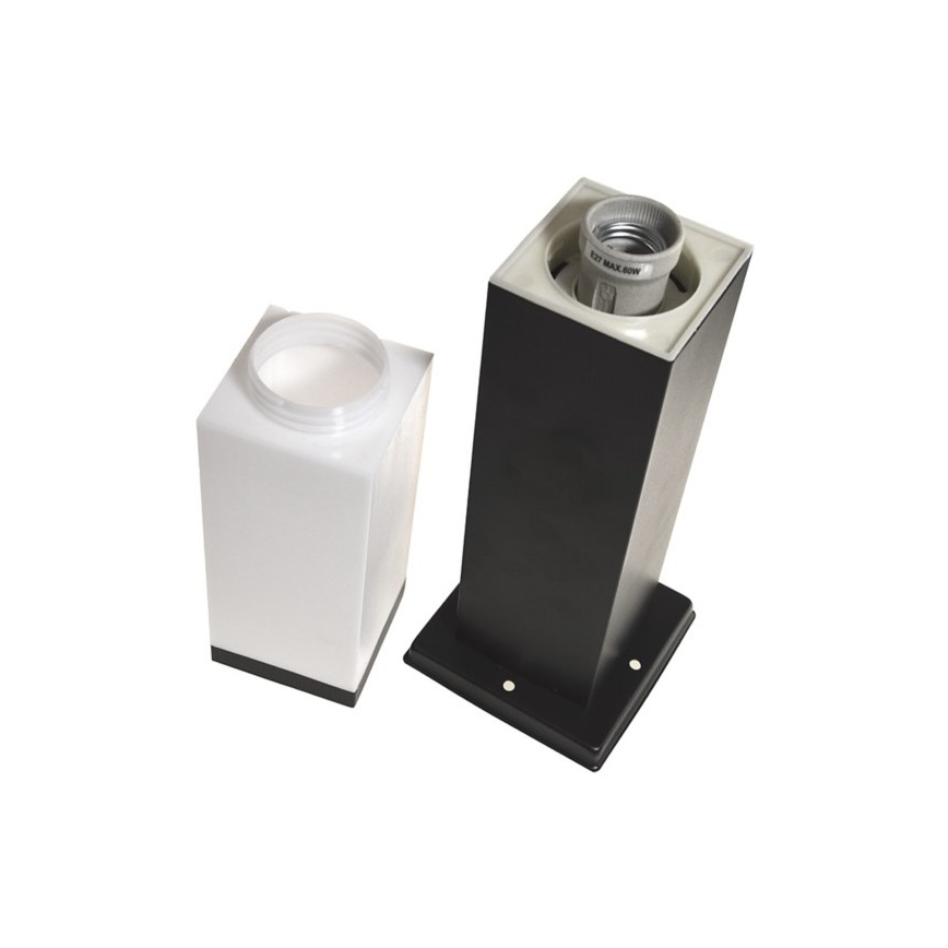 Candeeiro exterior SOPPA 1xE27/60W/230V IP44 65 cm preto