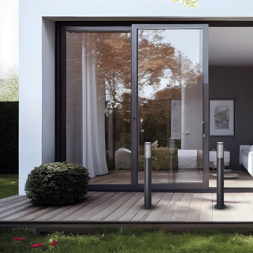 Candeeiro exterior VERTICAL 1xGU10/8W/230V IP44 preto