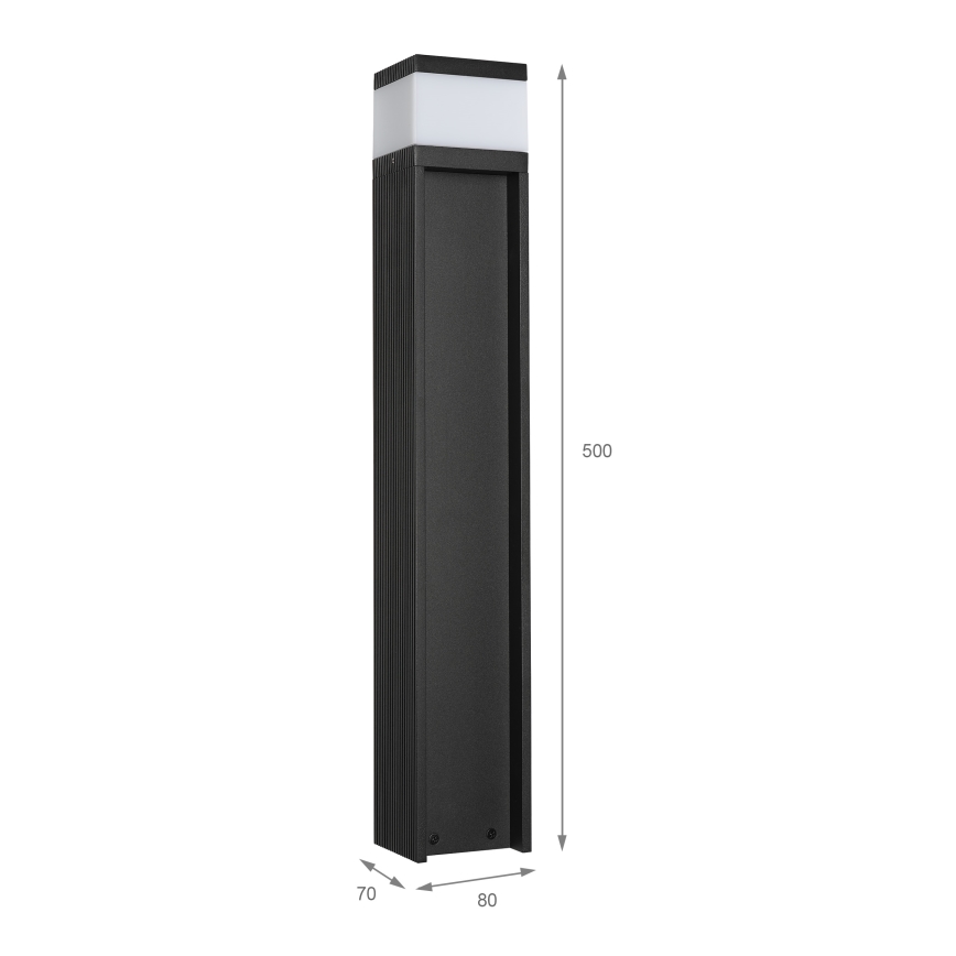 Candeeiro exterior VESPER 1xG9/5W/230V IP44 50 cm preto