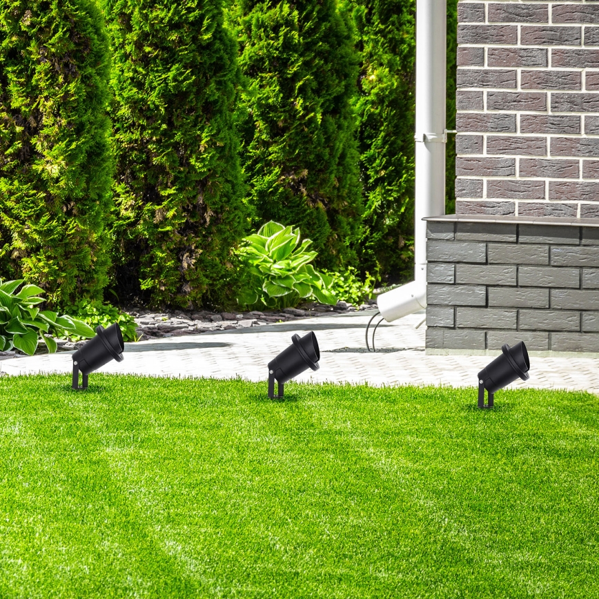 Candeeiro exterior VILO 1xGU10/60W/230V IP65 preto