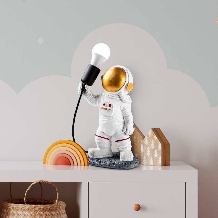 Candeeiro infantil ASTRONAUT 1xE27/40W/230V cobre/branco