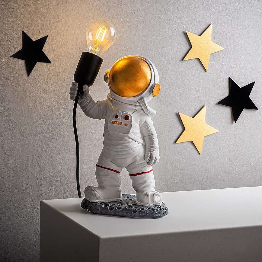 Candeeiro infantil ASTRONAUT 1xE27/40W/230V cobre/branco