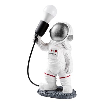 Candeeiro infantil ASTRONAUT 1xE27/40W/230V prateado/branco