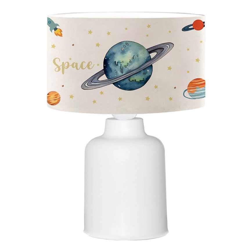 Candeeiro infantil CANDY 1xE27/40W/230V branco/multicolorido