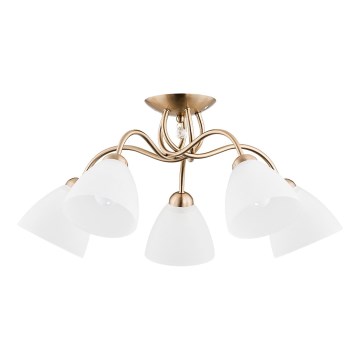 Candeeiro integrado AMARILLO 5xE27/15W/230V dourado