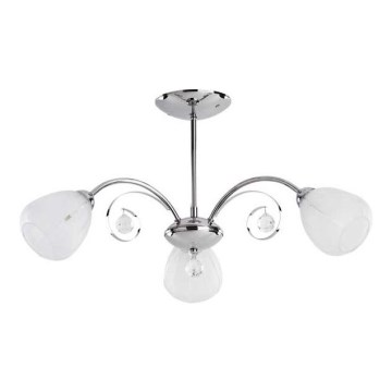 Candeeiro integrado APOLLO 3xE14/10W/230V cromado brilhante