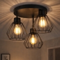 Candeeiro integrado AUDREY 3xE27/60W/230V preto