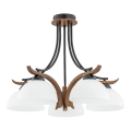 Candeeiro integrado BAFIA 5xE27/15W/230V castanho