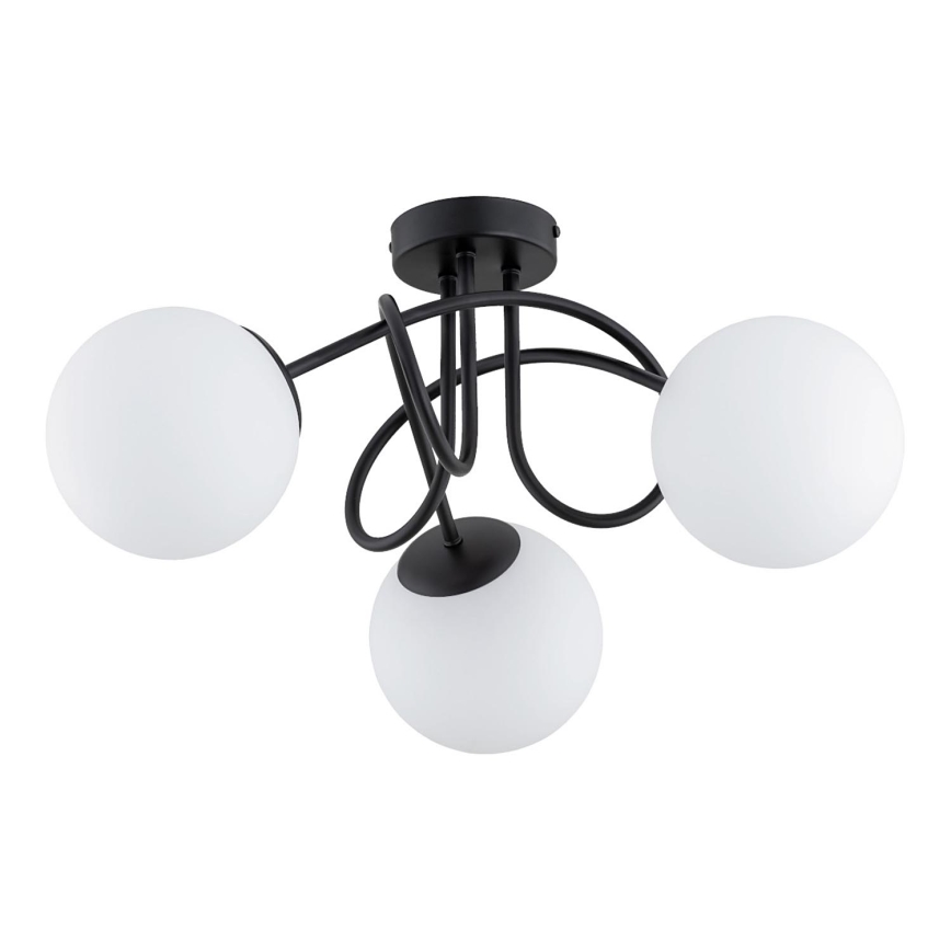 Candeeiro integrado BANKO 3xE14/10W/230V preto