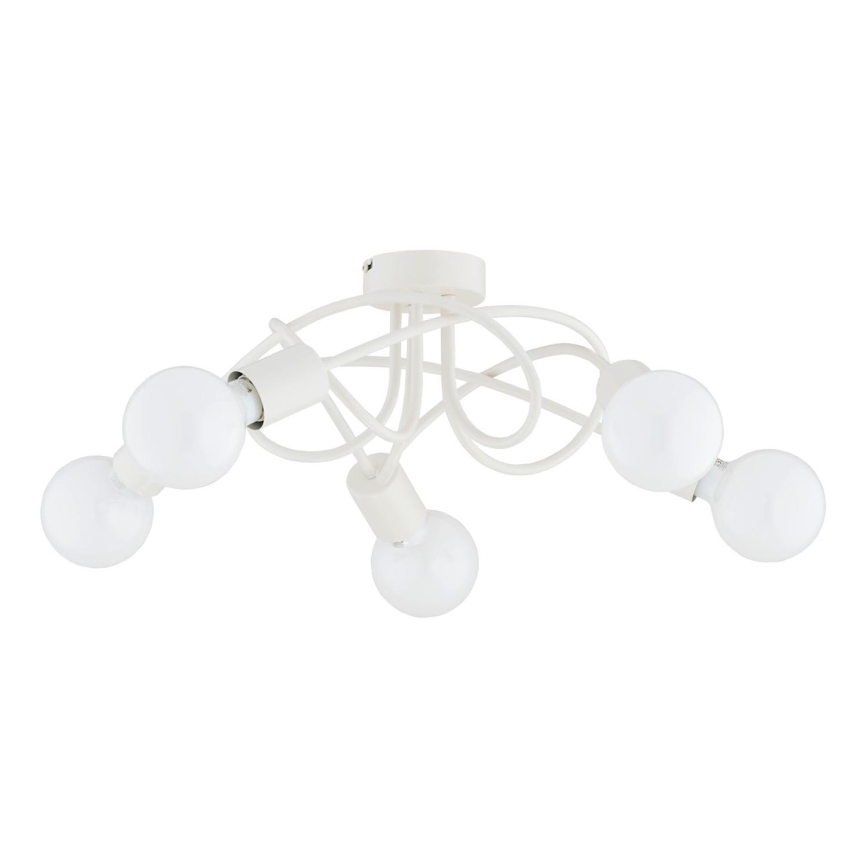 Candeeiro integrado BOSTON 5xE27/15W/230V creme