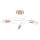 Candeeiro integrado EMBER 3xE27/15W/230V branco/bege/faia