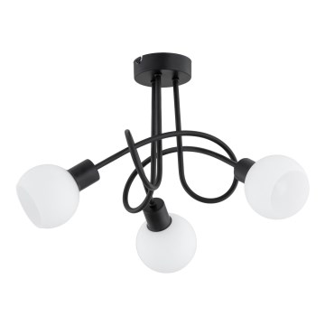 Candeeiro integrado ERYKA 3xE14/10W/230V preto