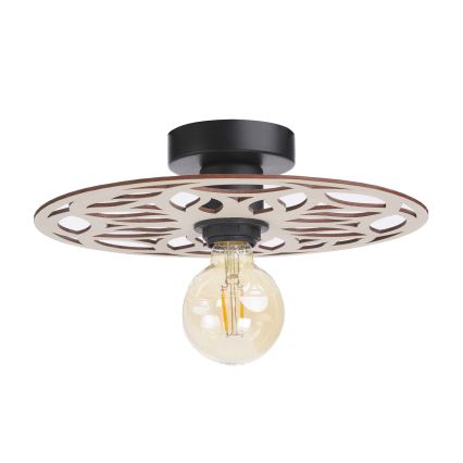 Candeeiro integrado FALCO 1xE27/60W/230V diâmetro 30 cm bege
