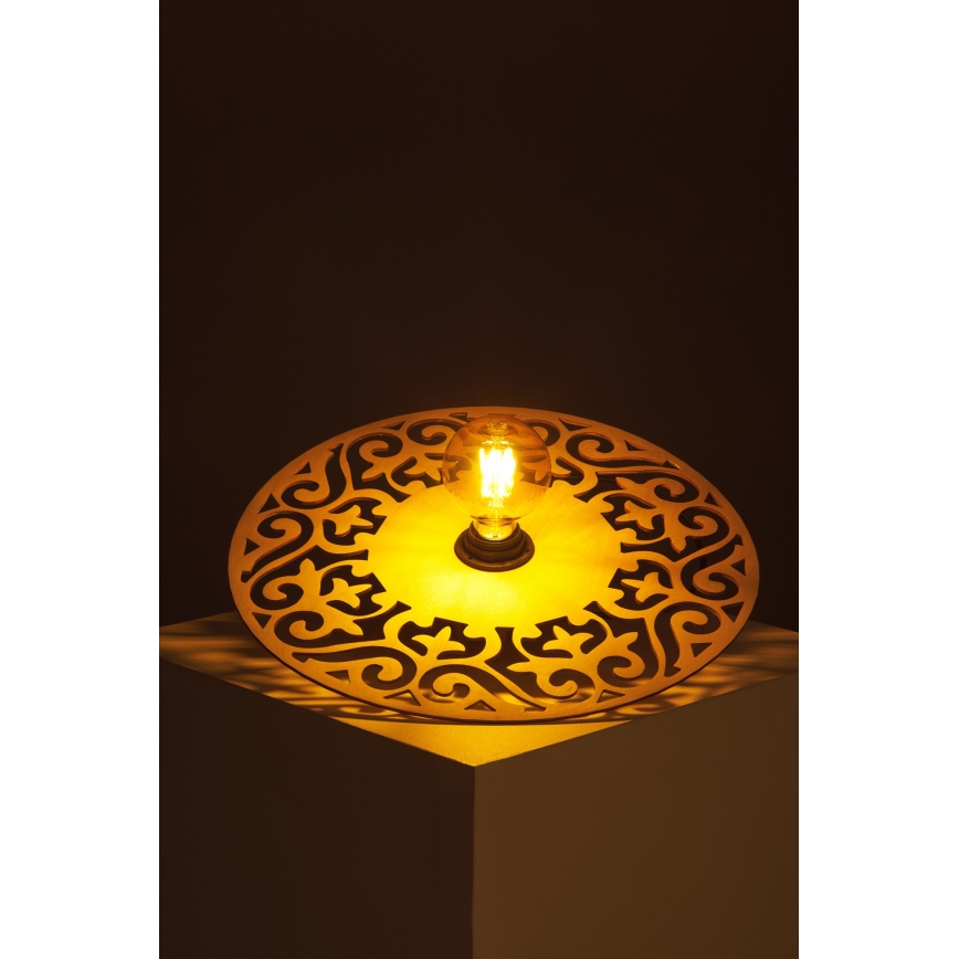 Candeeiro integrado FALCO 1xE27/60W/230V diâmetro 40 cm bege