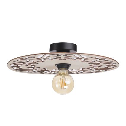 Candeeiro integrado FALCO 1xE27/60W/230V diâmetro 40 cm bege