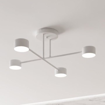 Candeeiro integrado HALO 4xGX53/10W/230V branco