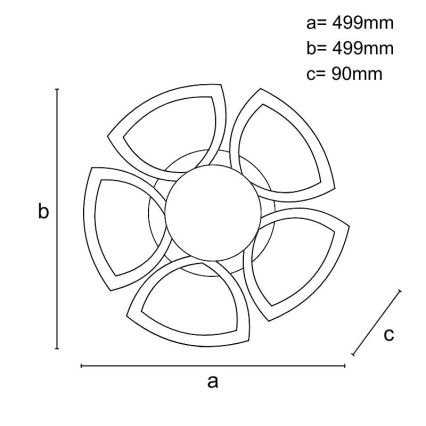 Candeeiro integrado LED com regulação LED/145W/230V 3000-6500K + comando