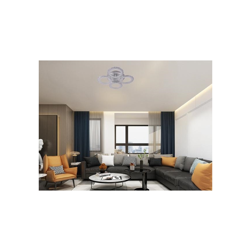 Candeeiro integrado LED com regulação LED/55W/230V 3000-6500K + comando