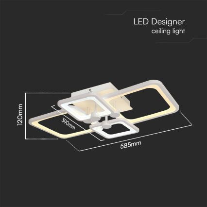 Candeeiro integrado LED com regulação LED/70W/230V 3000-6500K + comando