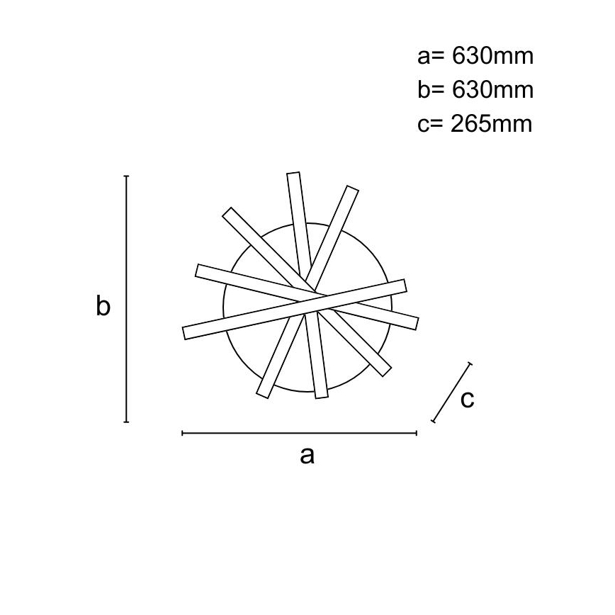 Candeeiro integrado LED com regulação LED/75W/230V 3000-6500K + comando