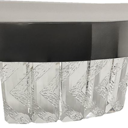 Lustre em cristal de superfície regulável LED/75W/230V 3000-6500K cromado mate + comando