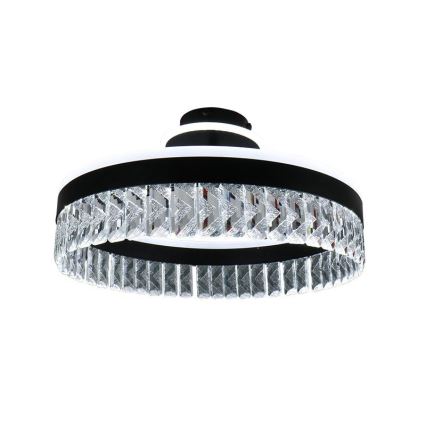 Candeeiro de cristal integrado LED com regulação LED/75W/230V 3000-6500K preto + comando