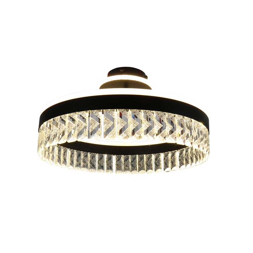 Candeeiro de cristal integrado LED com regulação LED/75W/230V 3000-6500K preto + comando