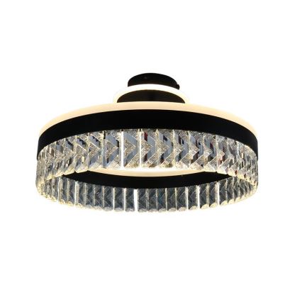 Candeeiro de cristal integrado LED com regulação LED/75W/230V 3000-6500K preto + comando
