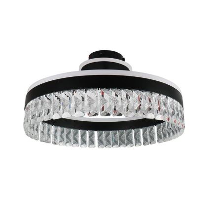 Candeeiro de cristal integrado LED com regulação LED/75W/230V 3000-6500K preto + comando