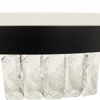 Candeeiro de cristal integrado LED com regulação LED/75W/230V 3000-6500K preto + comando