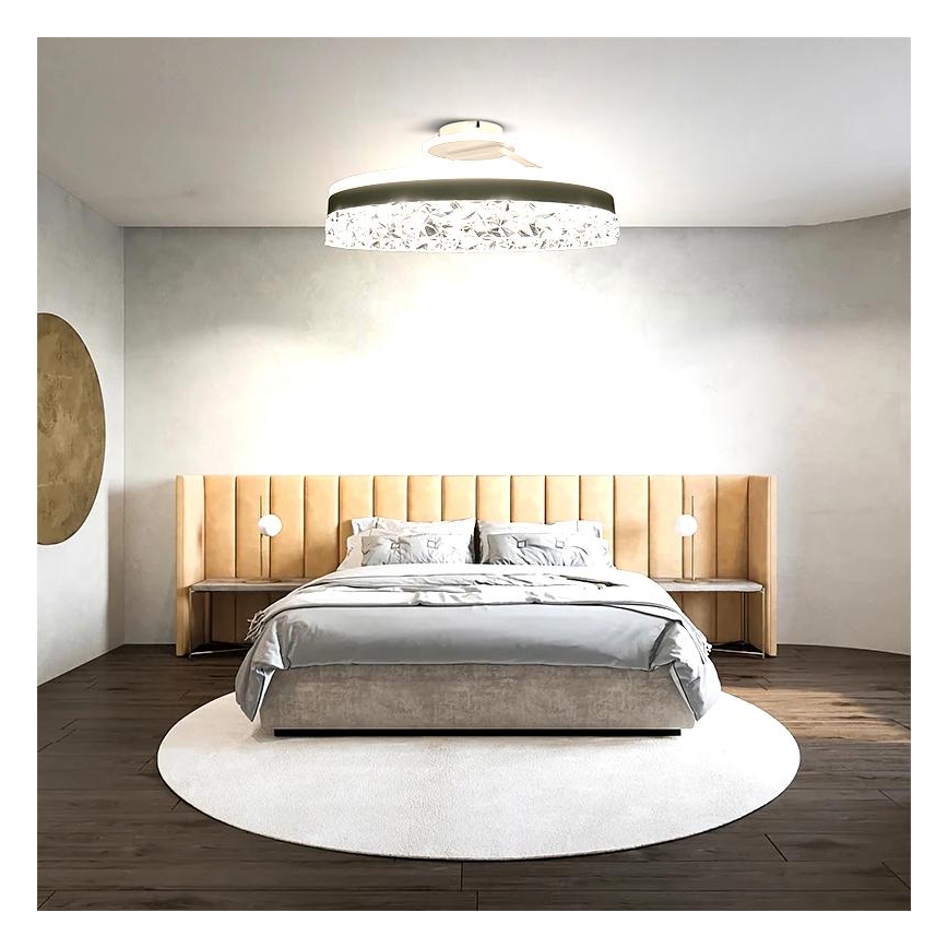 Candeeiro integrado LED com regulação LED/86W/230V 3000-6500K branco + comando