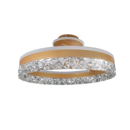 Candeeiro integrado LED com regulação LED/86W/230V 3000-6500K dourado + comando