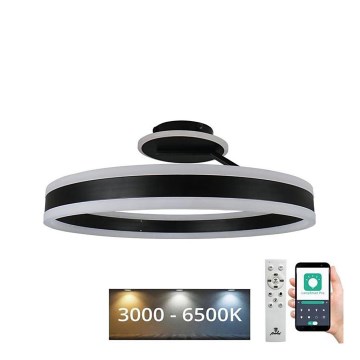 Candeeiro integrado LED com regulação LED/86W/230V 3000-6500K preto + comando