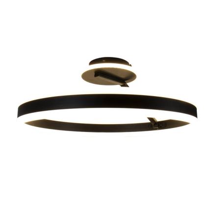 Candeeiro integrado LED com regulação LED/86W/230V 3000-6500K preto + comando