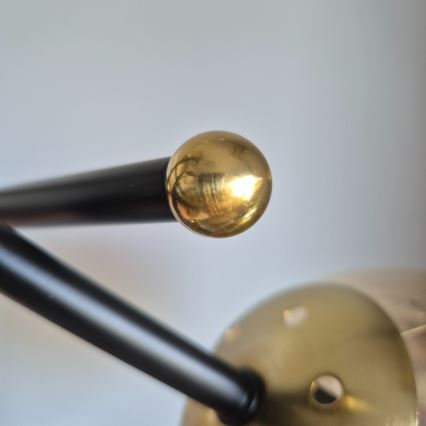 Candeeiro integrado MALENA 3xE14/5W/230V dourado/preto/fumado bege