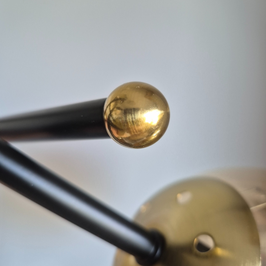 Candeeiro integrado MALENA 3xE14/5W/230V dourado/preto/fumado bege