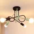 Candeeiro integrado OXFORD 4xE27/15W/230V preto/verde