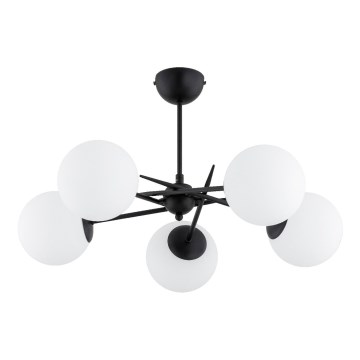 Candeeiro integrado PRIMERY 5xE14/10W/230V preto