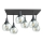 Candeeiro integrado SOMA 6xE27/60W/230V preto/transparente