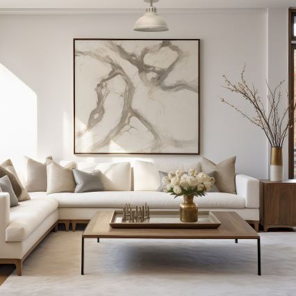 Candeeiro integrado SVEN 1xE27/15W/230V bege